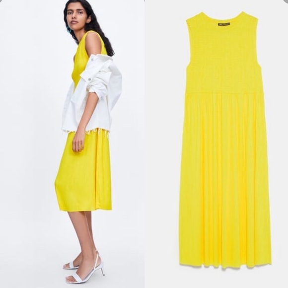 ZARA Elasticized Dress - Picture 8 of 8